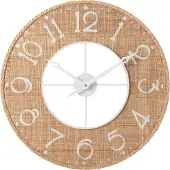 J-Line Clock sodi mdf natural/white