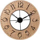 J-Line Clock Sodi Mdf Natural/Black