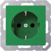 JUNG SCHUKO-stopcontact, 16A, 250V, artikelnummer A 1520 BF GN, model A1520BFGN