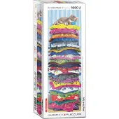 Eurographics Fluffy Kitty on Pillows Panorama Puzzel (1000 stukjes)