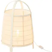 J-Line Lamp rya cotton/bamboo white large
