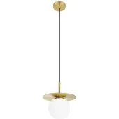 Eglo Glazen hanglamp Arenales Ø 18cm - goud