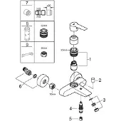 GROHE QuickFix Start - Badkraan, mat zwart 242062432