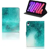 B2Ctelecom Hoes iPad Mini 6 (2021) Painting Blue