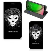 B2Ctelecom Mobiel BookCase Motorola Moto G7 Play Skull Hair