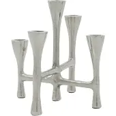 House Doctor Tristy kandelaar 20 cm Zilverkleurige afwerking