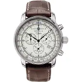 Zeppelin Analoog horloge '100 Jahre Zeppelin' kastanjebruin / zilver / wit