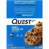 Quest Nutrition Quest Protein Bars - 12 repen - Oatmeal Choco Chip