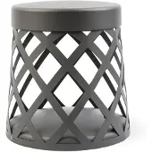 LOREFAR Donkergrijs circulaire buitenlamp