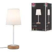 Paulmann Tafellampe , Stellan, Wit, Woonkamer, Stof, Modern