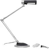 MAUL MAULoffice 8215095 Bureaulamp Spaarlamp E27 20 W Zilver, Zwart