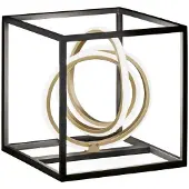 FISCHER&HONSEL GMBH Design Tafellamp Gisi Zwart Met Goud