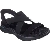 SKECHERS Sandaal 'Slip-Ins: Go Walk Flex Sandal - Glimmer Up' zwart