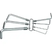 Gedore S 42-07 Haakse schroevendraaierset 2 mm, 2.5 mm, 3 mm, 4 mm, 5 mm, 6 mm, 8 mm 7-delig
