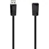 Hama USB-kabel USB 2.0 USB-A vrouwelijk, USB-A mannelijk 5.00 m zwart 00200621