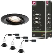 Paulmann 93083 Nova mini LED-inbouwlamp LED 12 W Zwart