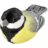Wild republic Vogelknuffel Met Geluid – Koolmees | | Partner van Vogelbescherming Nederland | Knuffel vogel met natuurgetrouw geluid | Cadeau voor kinderen