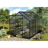 Pergart Tuinkas Apollo 6200 - Polycarbonaat 6mm - Zwart - 195x323x207cm