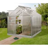 Pergart Tuinkas Triton 3800 - Polycarbonaat 4mm - Aluminium - 198x193x207cm