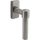 Intersteel Raamkruk L-vorm Recht rvs geborsteld
