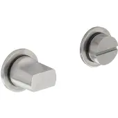 Intersteel WC-sluiting met minimalistische ronde rozet rvs geborsteld