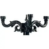 Ks Verlichting Nostalgic lantern crown Ornament 3-lichts - zwart