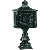 Ks Verlichting Brievenbus Postbox B2D op poot - zwart