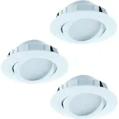 Eglo Set van 3 inbouwspots Pineda wit