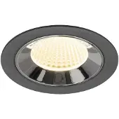 SLV Inbouwspot Numinos M zwart/chroom 3000K - 40gr