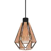 Eglo Adwickle Hanglamp - E27 - 17 cm - Zwart/Bruin