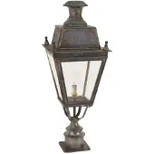 Limehouse Landelijke sokkellamp Balmoral Short Pillar handgemaakt - messing (PB)