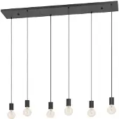 Eglo 6-lichts hanglamp Cotillas langwerpig