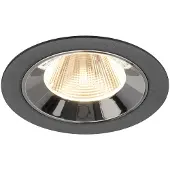 SLV Inbouwspot Numinos M zwart/chroom 2700K - 20gr