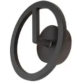 SLV Strakke buitenlamp Q-Ring zwart