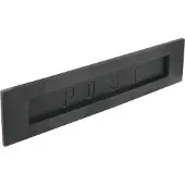Intersteel Brievenbus Posta recht geveerd zwart