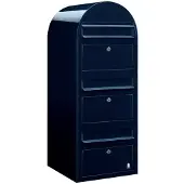 Bobi Brievenbus Trio 5004 Zwartblauw