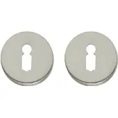 Intersteel | Rozet met sleutelgat | Rond | Verdekt | Nikkel Mat