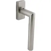 Intersteel Raamkruk Jura op rechthoekige rozet rvs