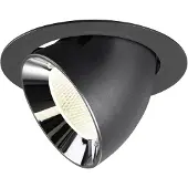 SLV Inbouwspot Numinos Gimble XL zwart/chroom 4000K - 20gr