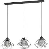 Eglo Vernham - Hanglamp - E27 - 114,5 cm - Zwart