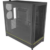 Montech - HS01 schwarz Tempered Glass - Midi/Minitower Midi-tower Behuizing, Gaming-behuizing, PC-behuizing Zwart