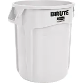 Rubbermaid Brute recyclebare afvalbak, polyethyleen, rond, 37 l, wit