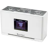 Soundmaster UR240WE - Digitale wekkerradio, DAB+/FM, met kleurendisplay, wit