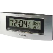 Technoline WT 182 - Digitale wekker - LCD scherm - Zilver