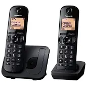 Panasonic KX-TGC212, DECT-telefoon, draadloos handset, handsfree functie, 50 contacten, nummerherkenning, zwart