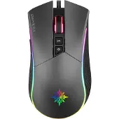 Inca RGB 7D MACRO toetsen voor PROFESYONEL spellen (Bedraad), Muis, Zwart, Grijs