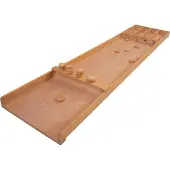 Engelhardt Sjoelbak Klein 120 cm – Houten Shuffleboard met 20 Sjoelstenen (Ø 3 cm) – Gezelschapsspel voor Binnen & Thuis –