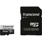 Transcend High Endurance 350V microSDXC-kaart 64 GB Class 10, UHS-I Incl. SD-adapter