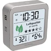 Techno Line WL 1020 - CO2-meter - Luchtkwaliteitsmonitor met ventilatieadvies - zilver
