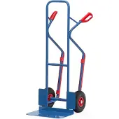 Fetra Steekwagen - stalen - met groot schepvlak B 480 x D 300 mm - luchtbanden - draagvermogen 300 kg